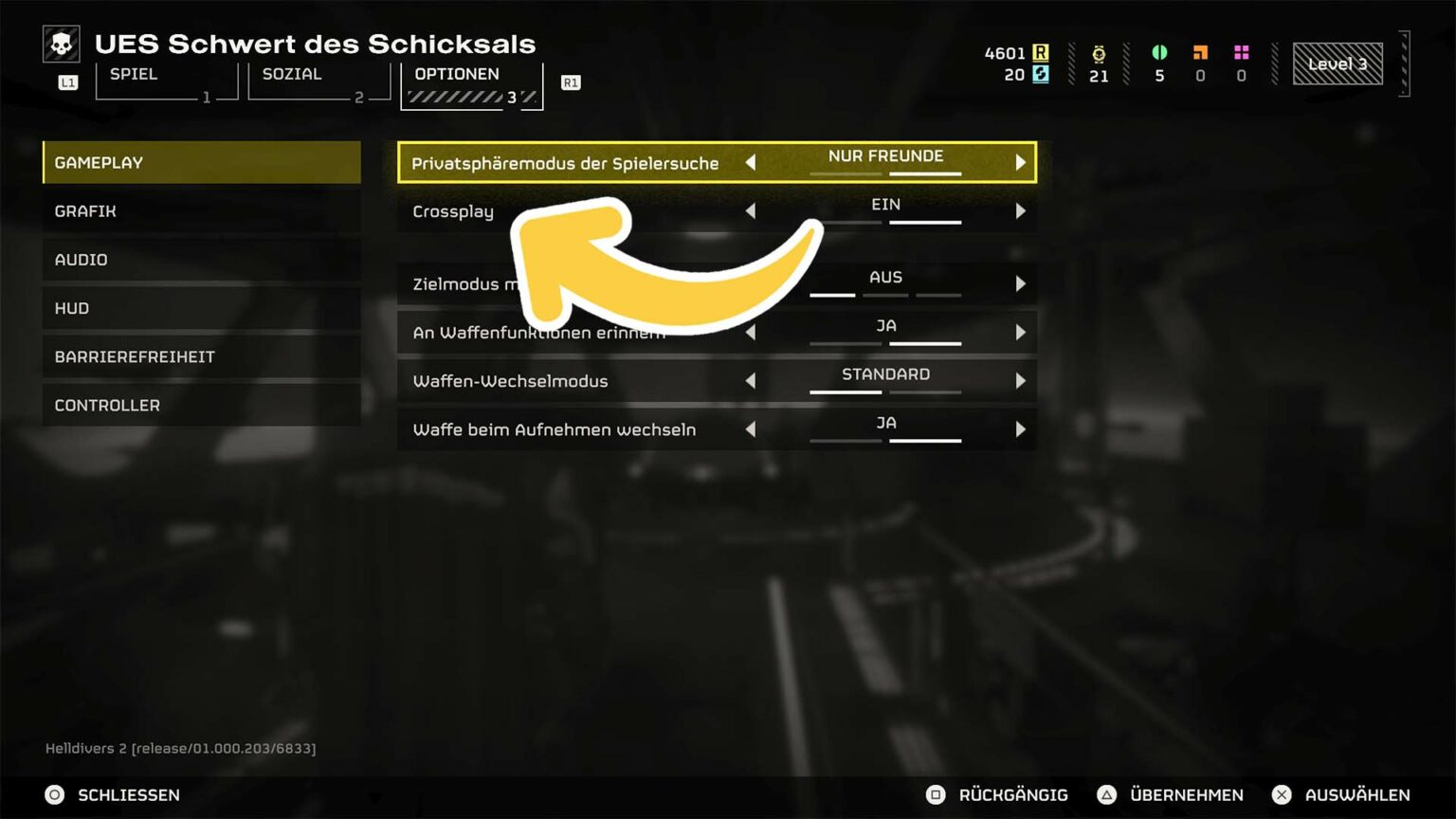 Helldivers 2 Crossplay aktivieren, so gehts!